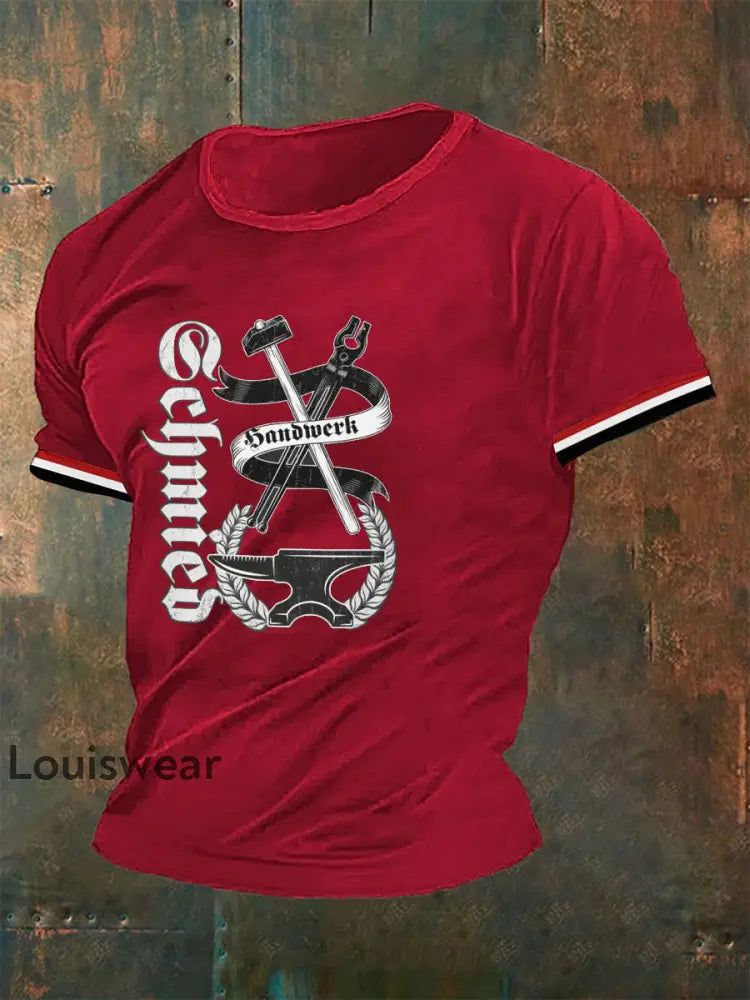Herren-T-Shirt Schmied Rot / S