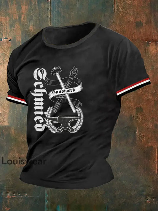 Herren-T-Shirt Schmied Schwarz / S