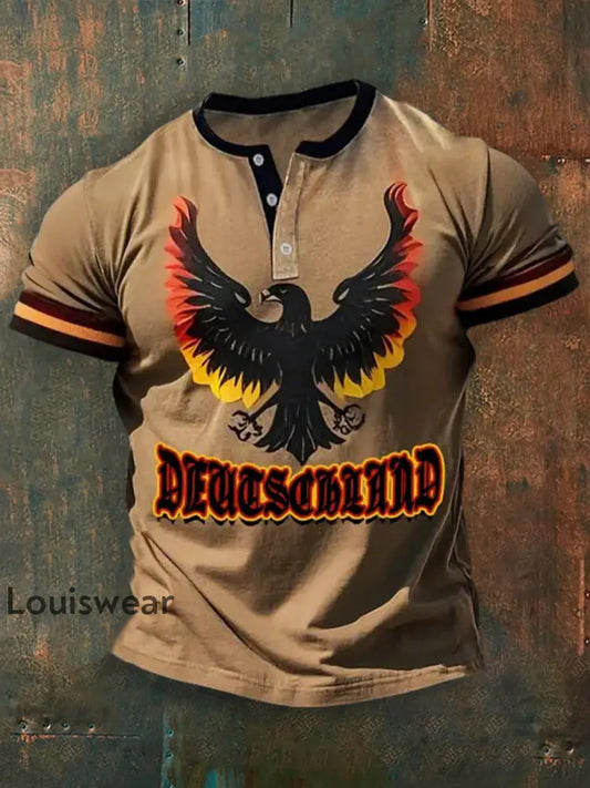 Kurzarm-Polos hirt für Männer Deutschland Design Braun / S