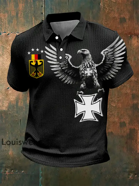 Kurzarm-Polos hirt für Männer Deutschland Schwarz / S