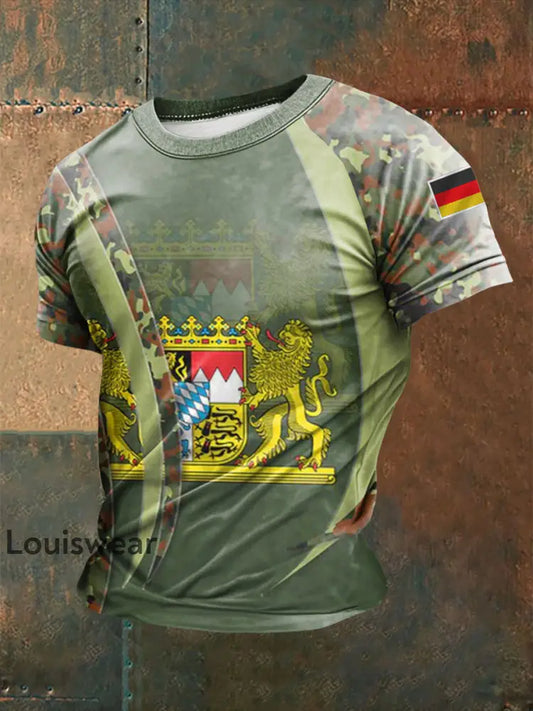 Männer Bavaria bedrucktes Kurzarm-T-Shirt als bild / S