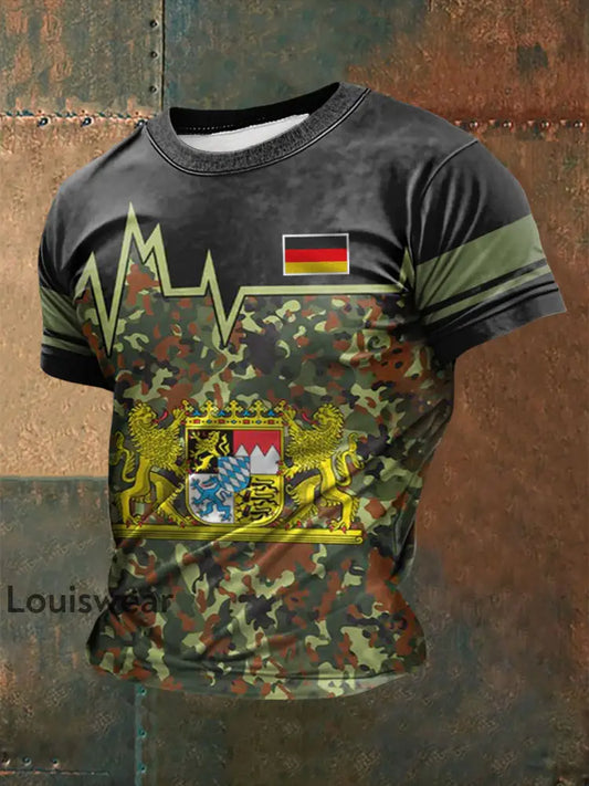 Männer Bavaria bedrucktes Kurzarm-T-Shirt als bild / S