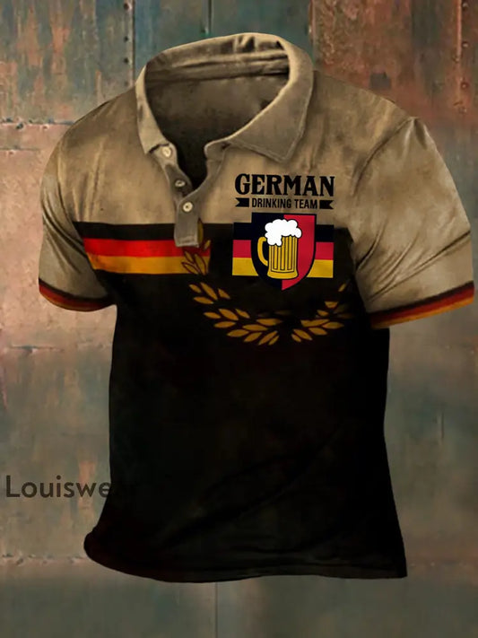 Männer Deutschland Grafik gedruckt Kurzarm T-Shirt als bild / S