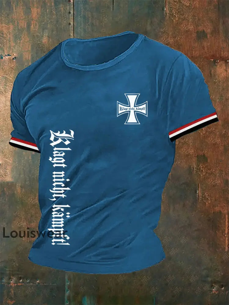 Männer Deutschland Klagt nicht kämpft T-Shirt Blau / S