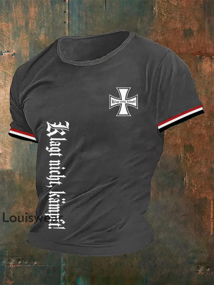 Männer Deutschland Klagt nicht kämpft T-Shirt Grau / S