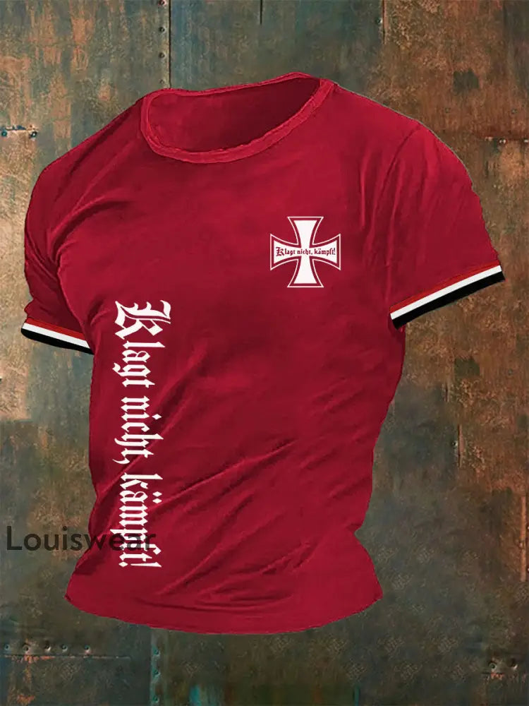 Männer Deutschland Klagt nicht kämpft T-Shirt Rot / S