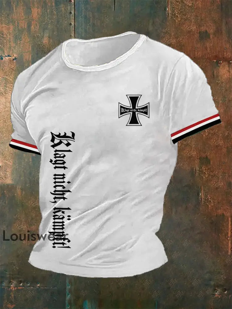 Männer Deutschland Klagt nicht kämpft T-Shirt Weiß / S