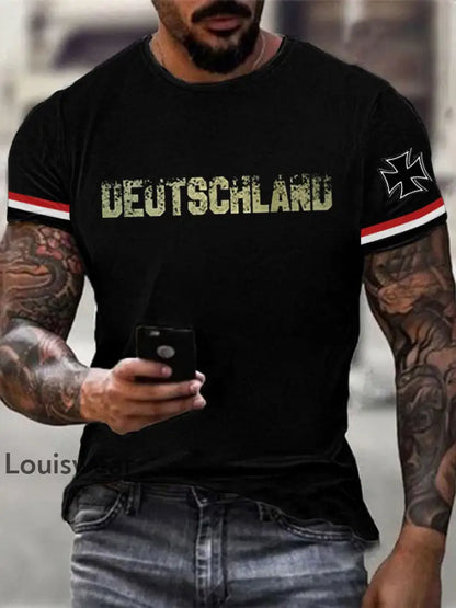 Männer Deutschland Reichs krieg flagge Das ist mein Fahne Muskels hirt Tshirt