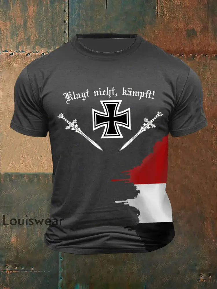 Männer Klagt nicht kurzärmliges T-Shirt mit kurzen Ärmeln Dunkelgrau / S