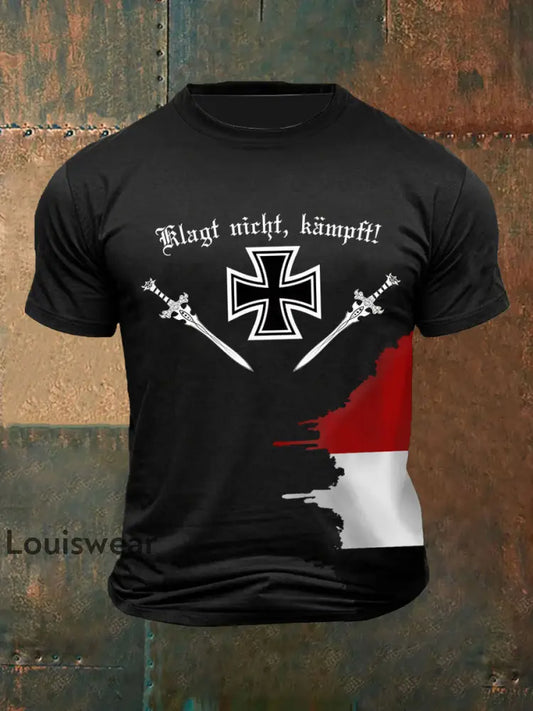 Männer Klagt nicht kurzärmliges T-Shirt mit kurzen Ärmeln Schwarz / S
