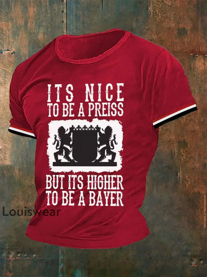 Männer sind höher um ein Bayer-T-Shirt zu sein Rot / S