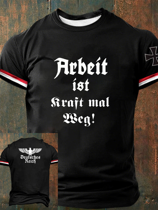 Deutsches Kunstdruck-T-Shirt für Männer