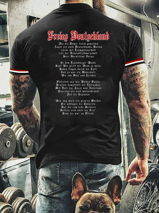 Deutsches Kunstdruck-T-Shirt für Männer