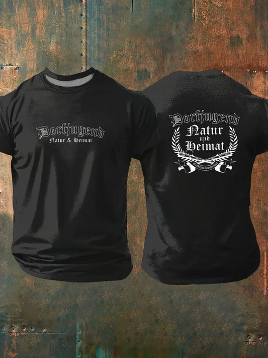 Deutsches Kunstdruck-T-Shirt für Männer