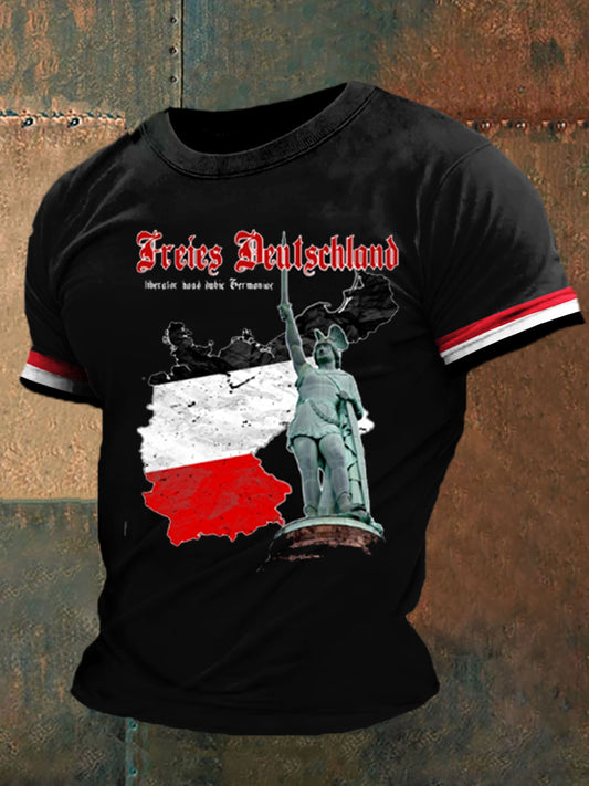 Deutsches Kunstdruck-T-Shirt für Männer