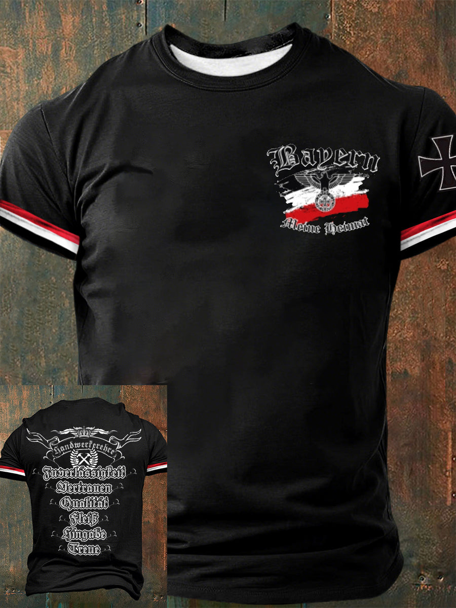Deutsches Kunstdruck-T-Shirt für Männer