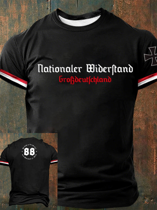 Deutsches Kunstdruck-T-Shirt für Männer