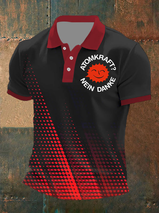 Kurzarm-T-Shirt für Männer Atomkraft Nein Danke