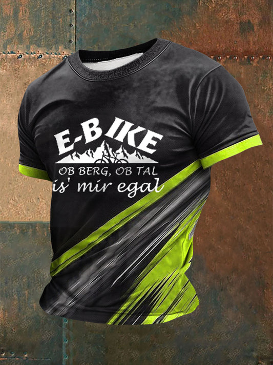 Fahre bedrucktes Kurzarm-T-Shirt für Männer