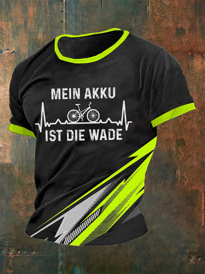 Herren T-Shirt Mein Akku Ist Die Wade