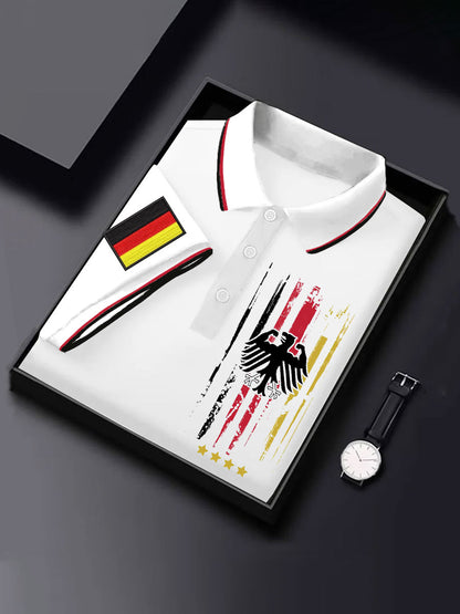 Herren-Tops mit deutschem Druck, lässig