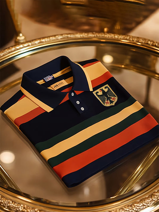 Herren Deutschland Business Lässiges Kurzarm-Shirt