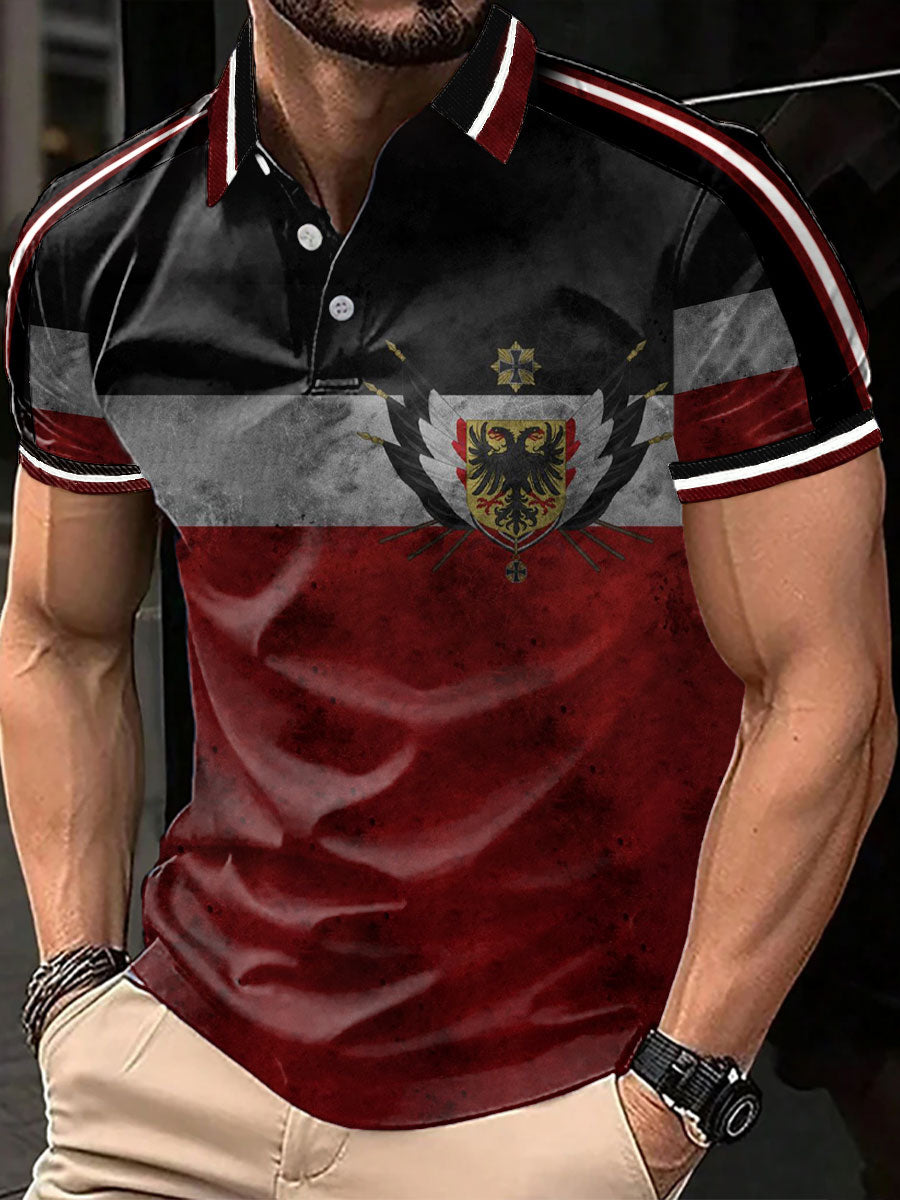 Herren-Tops mit deutschem Druck, lässig