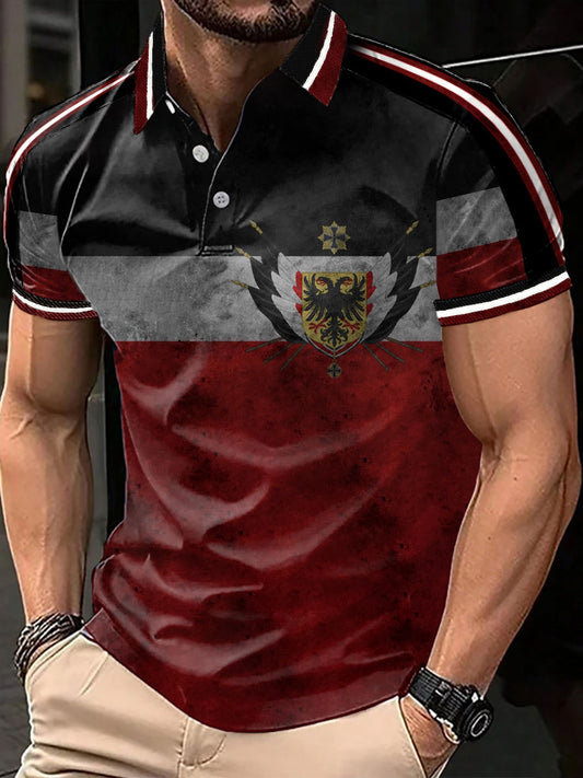 Herren-Tops mit deutschem Druck, lässig