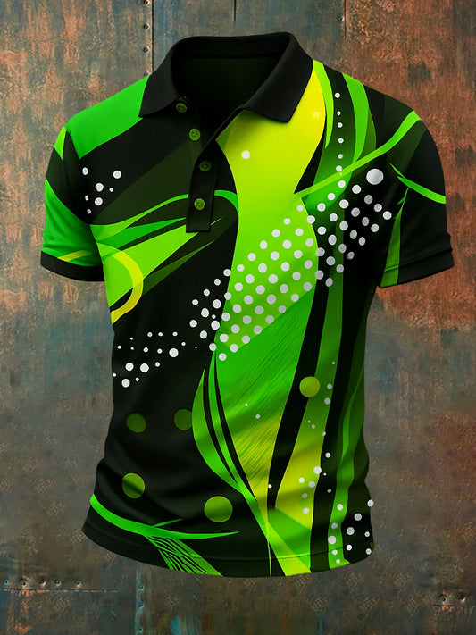 Herren Vintage Holiday Business Casual Polo Shirt