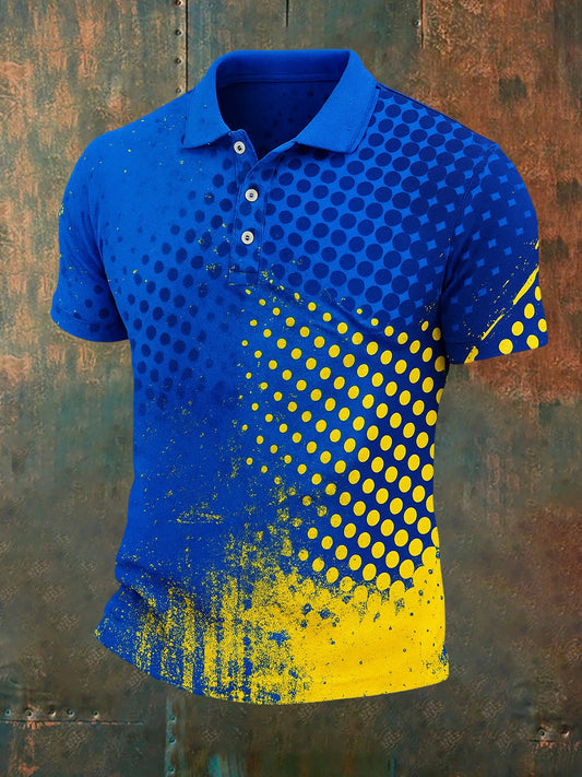 Herren Vintage Holiday Business Casual Polo Shirt