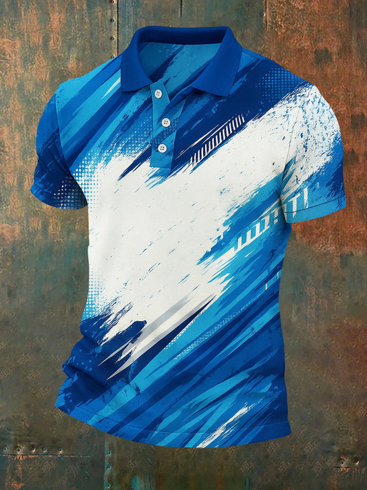 Herren Vintage Holiday Business Casual Polo Shirt