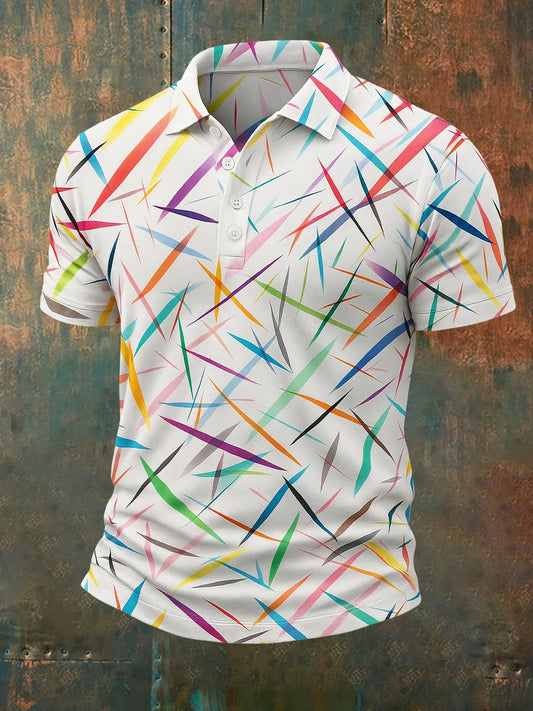 Herren Vintage Holiday Business Casual Polo Shirt