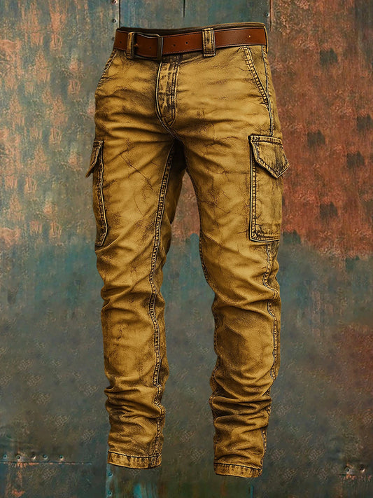 Herren-Retro-Urlaub Business-Kunstdruck Freizeit-Hose