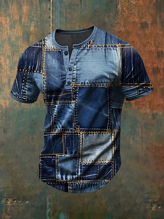 Herren Vintage Holiday Business Casual Polo Shirt