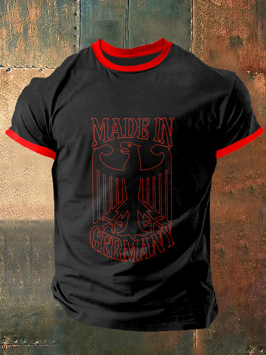 Herren-T-Shirt mit kurzen Ärmeln, Vintage-Mode