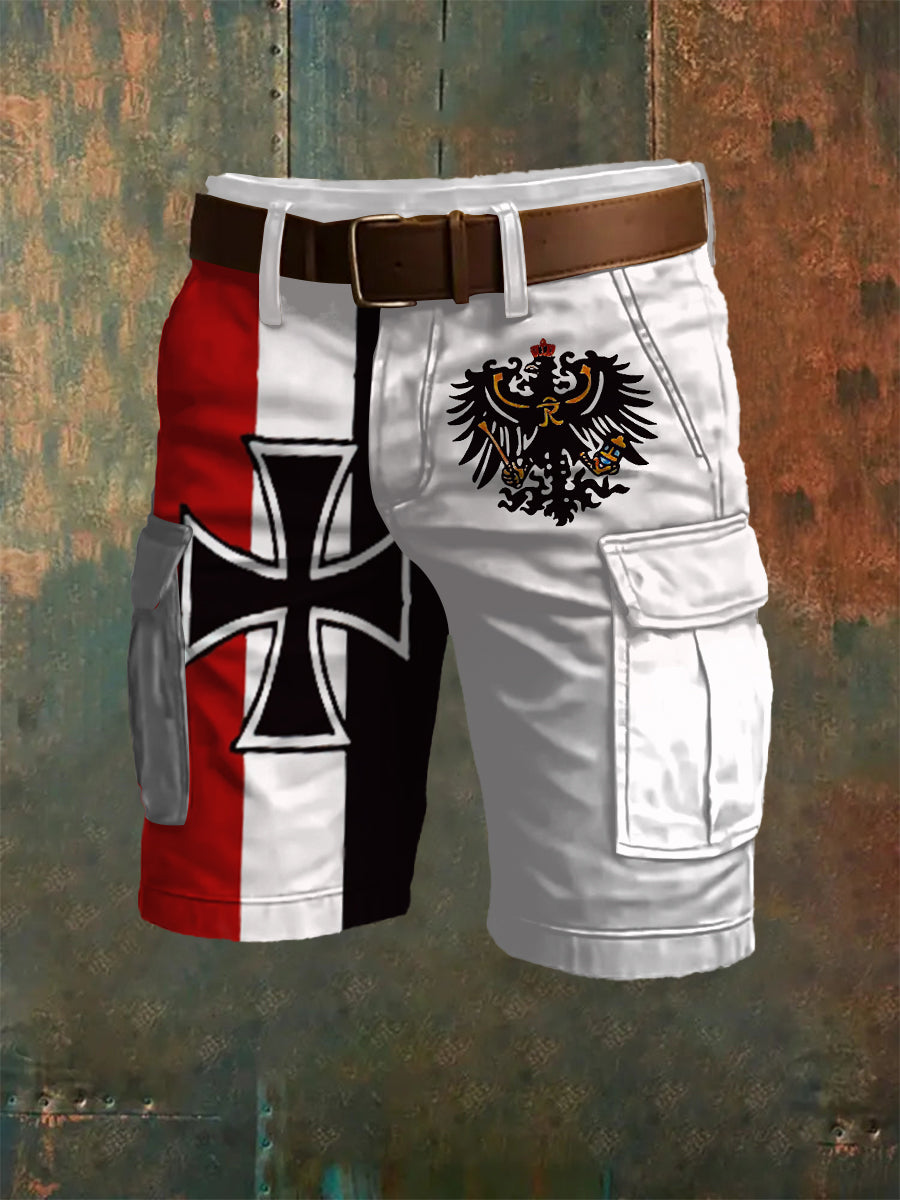 Männer Deutschland Eisernes Kreuz Kunstdruck Overalls Shorts