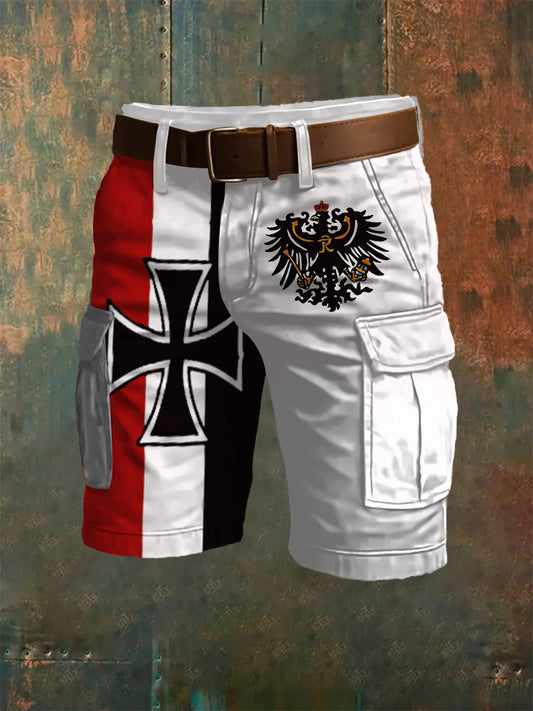 Männer Deutschland Eisernes Kreuz Kunstdruck Overalls Shorts
