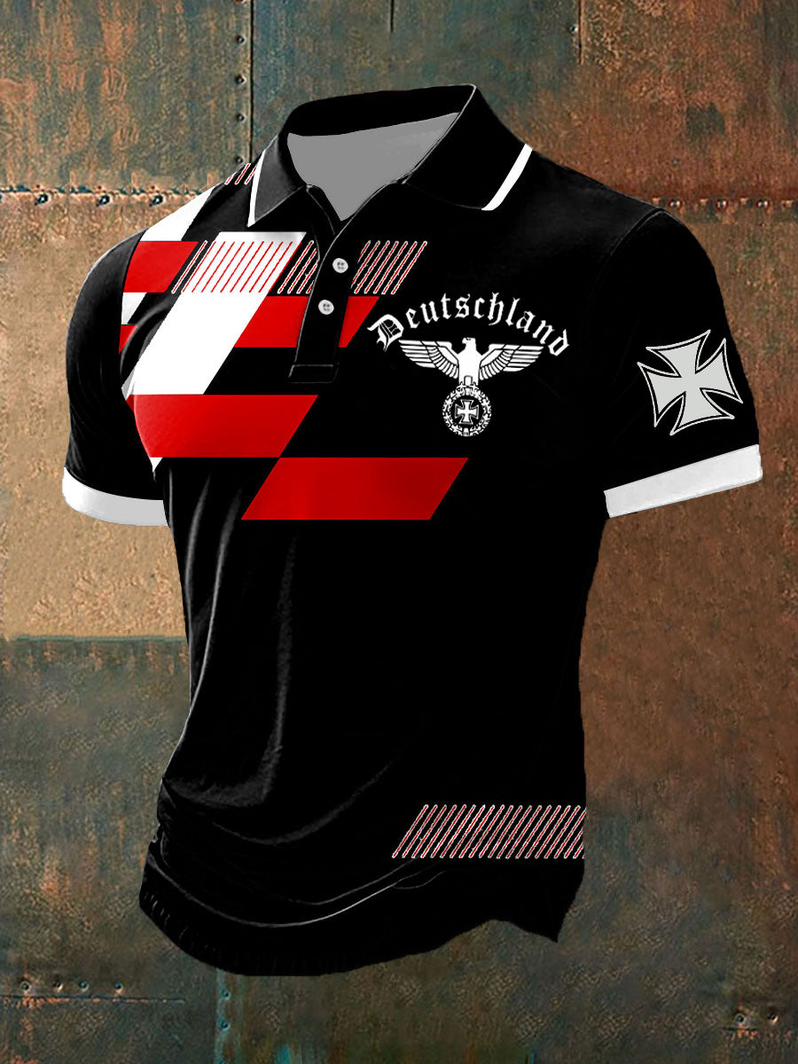 Männer Männer Deutschland gedruck Polo Shirt