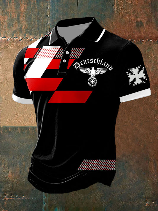 Männer Männer Deutschland gedruck Polo Shirt