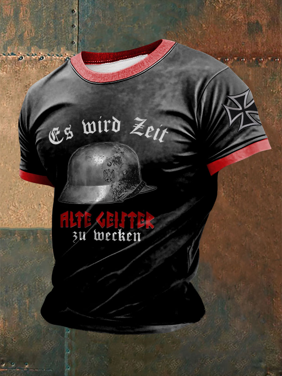 Herren Es wird Zeit die alten Geister zu rufen! Bedrucktes Kurzarm-T-Shirt