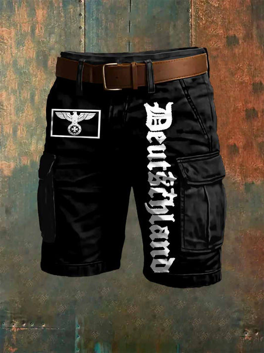 Männer Deutschland Adler Kunstdruck Overalls Shorts