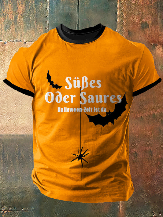 Herren-T-Shirt mit kurzen Ärmeln, Vintage-Mode