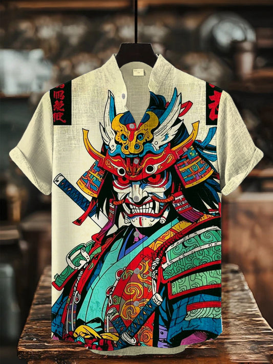 Bedrucktes Hemd der japanischen Kunst für Männer