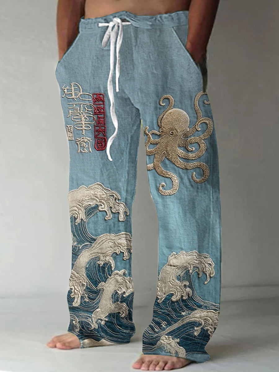 Japanische Kunst bedruckte Herren hosen