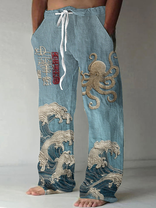 Japanische Kunst bedruckte Herren hosen