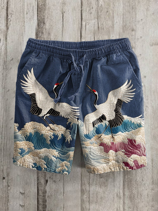 Japanische Kunst bedruckte Shorts für Männer