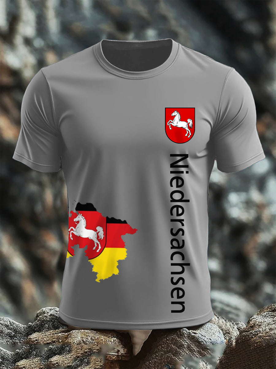 Kurzarm-T-Shirt aus Baumwolle für Herren Niedersachsen