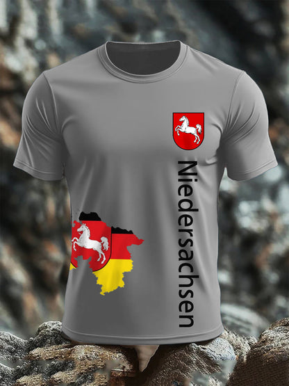 Kurzarm-T-Shirt aus Baumwolle für Herren Niedersachsen