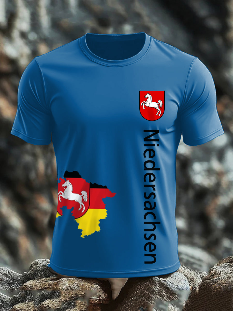 Kurzarm-T-Shirt aus Baumwolle für Herren Niedersachsen