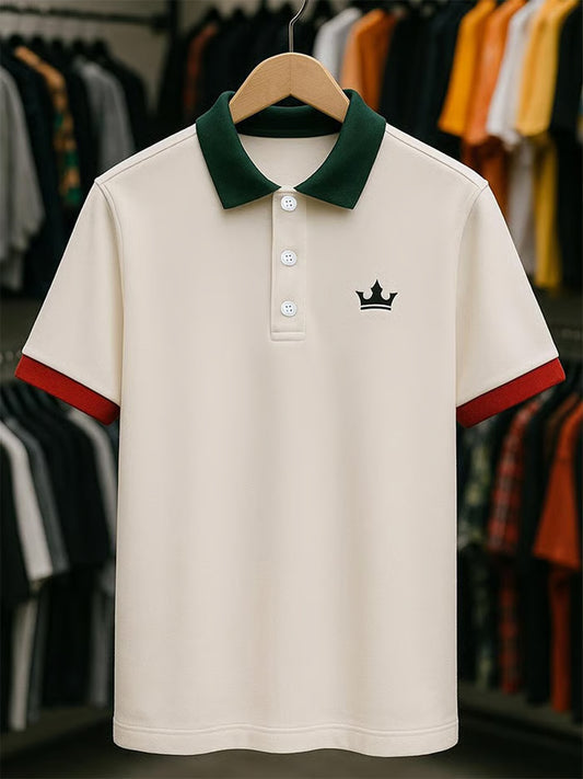 Herren Vintage Holiday Business Casual Polo Shirt